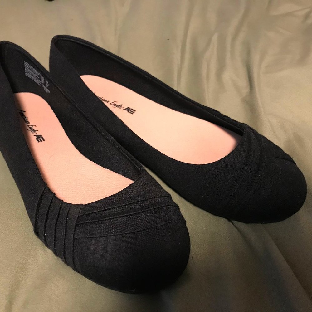 Black American Eagle Flats (Size 7W)